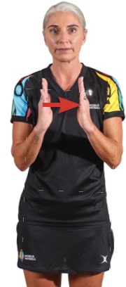 Short Pass Hand Signal